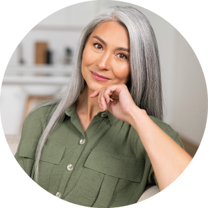 woman happy with functional medicine crm