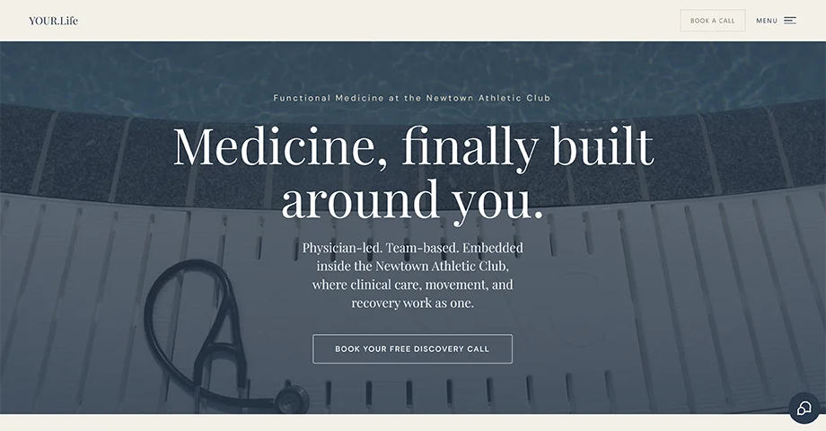 YOUR.Life Functional Medicine practice website homepage
